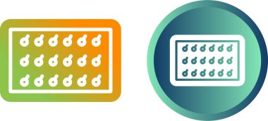 Pin simgeli sancak tarafı, vektör illüstrasyonu