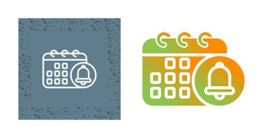 Anımsatıcı simgeleri tasarım vektörü illüstrasyonu