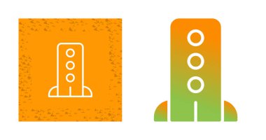 Beyaz arkaplanda izole edilmiş modem simgeleri, vektör illüstrasyonu  