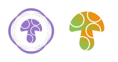 Mantarlar. Web simgeleri basit resimleme       