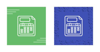 Takvim Icons set, vektör çizim