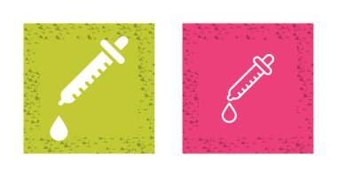 pipette simgeleri, web basit illüstrasyonu