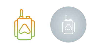 Basit biçimli profesyonel simge - mobil radyo