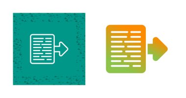 Belge Aktarma web simgeleri seti, basit illüstrasyon 