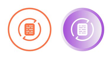 Belge Eşzamanlama simgeleri vektör illüstrasyonunu ayarladı 