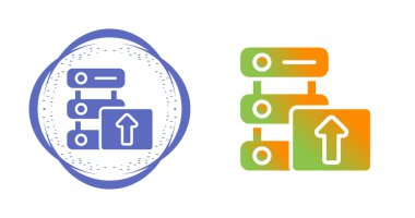 Dosyalar sunucu simgesi setine gönderiliyor