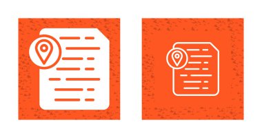 Belge ekleme yer tutucu simgeleri ayarlandı, vektör illüstrasyonu