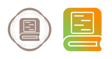 Kitap simgeleri ayarlandı. Web basit illüstrasyonu