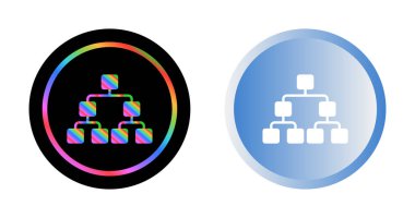 Yerel Ağ Simgesi. Beyaz Arkaplanda Modern Vektör Sembolü 