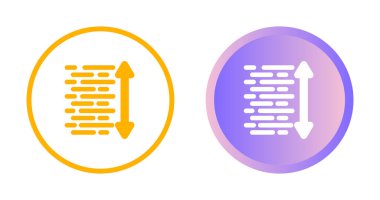 Satır Boşluğu simgeleri ayarlandı, vektör illüstrasyonu