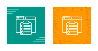 Panoları olan bilgisayar dizinleri ve beyaz arkaplan üzerindeki simgeleri test ediyor 