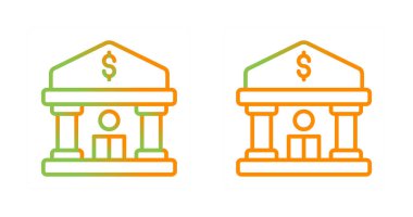 Banka web simge vektör çizim