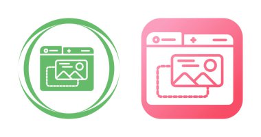 Beyaz arkaplanda dağ manzaralı bilgisayar dizinleri 