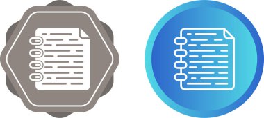 not defteri simgeleri ayarlandı, vektör illüstrasyonu basit tasarım
