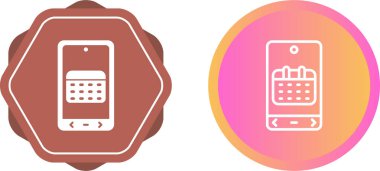 akıllı telefon simgeleri ayarlandı, vektör illüstrasyonu basit tasarım