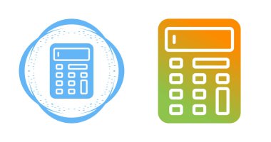 hesap makinesi simgeleri, vektör illüstrasyon tasarımı