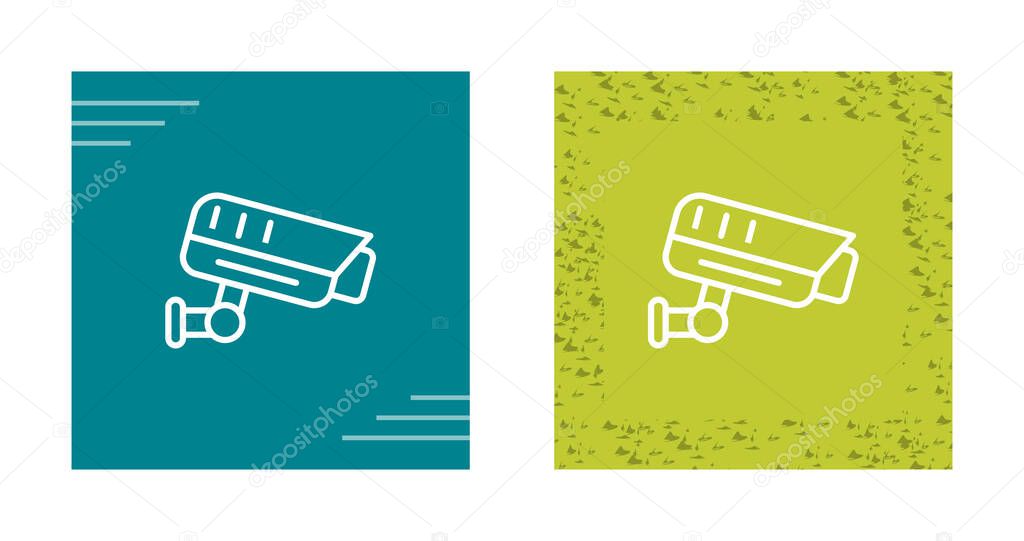 Fixed CCTV, Security Camera Icons set, Vector Template Illustration Design