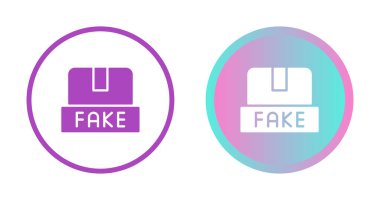 Sahte Ürünler, sahte ikonlar vektör illüstrasyonu 