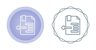 Girinti simgeleri ayarlandı, vektör illüstrasyonu