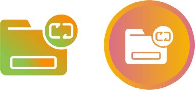 dizin yedekleme simgeleri ayarlandı, basit illüstrasyon 