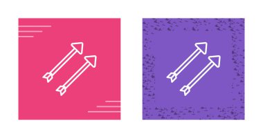 iki paralel ok, vektör illüstrasyonu