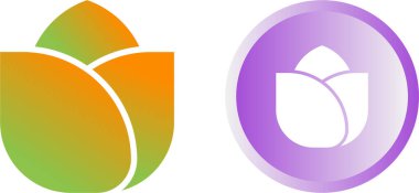 çiçek Icons set, vektör çizim