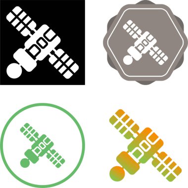 uydu ağ simgeleri vektör illüstrasyonu