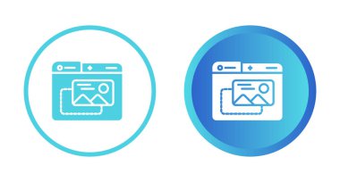 Beyaz arkaplanda dağ manzaralı bilgisayar dizinleri 