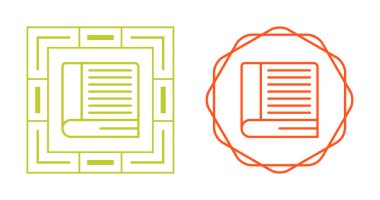 Kitap Basit Simge, Beyaz Arkaplan Vektör İllüstrasyonu