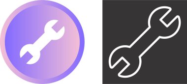 Çizgi anahtarı simgelerini beyaz arkaplanda ayarla, vektör illüstrasyonu 