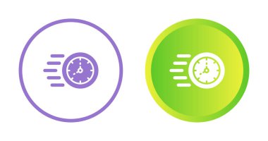 Zaman web simgesi vektör illüstrasyonu