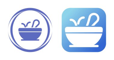 yemek kasesi simgesi, vektör illüstrasyonu 