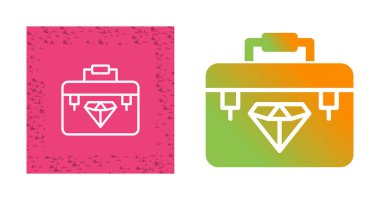 En çok satan, elmas simgeli çanta, vektör