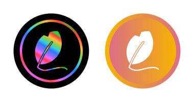 Modern düz biçimli yaprak vektör simgesi, beyaz arkaplan üzerinde izole 