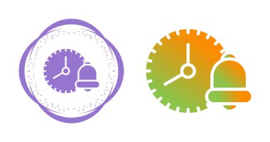 Kalan simge vektör illüstrasyon tasarımlı saat