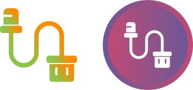 Cable Ferrule simgelerinin vektör illüstrasyonu