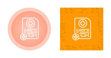 Beyaz arkaplan, vektör illüstrasyonunda tıbbi belgelerin vektör kümesi  