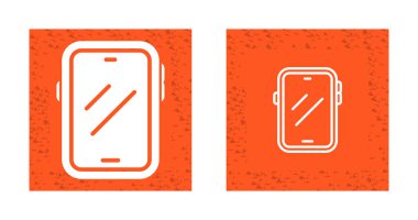 akıllı telefon simgeleri ayarlandı, vektör illüstrasyonu basit tasarım