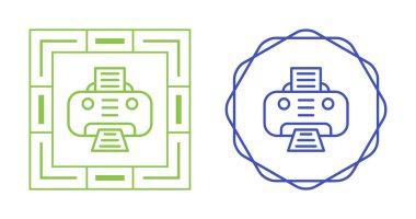 Yazıcı web simge vektör çizim