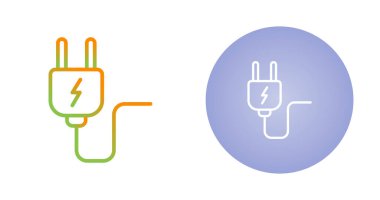 elektrik dolgu simgeleri ayarlandı, vektör çizimi