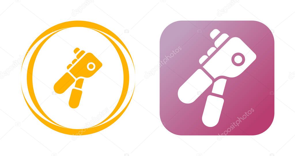 Rivet Gun Line Icon. Linear Style Sign for Mobile Concept and Web Design. Rivet Gun Tool Outline Vector Icon. Symbol, Logo Illustration. Vector Graphics