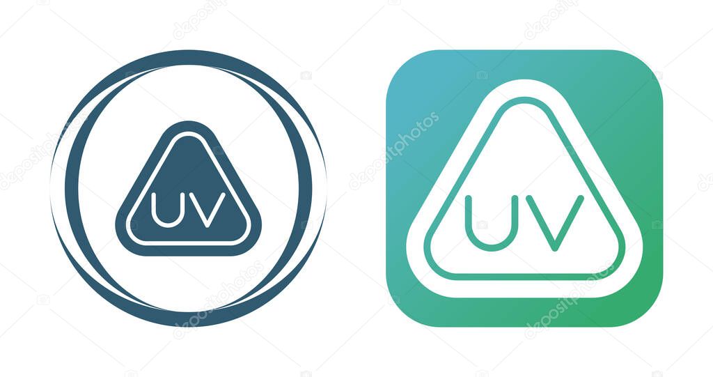 Ultraviolet Rays icon set vector illustration