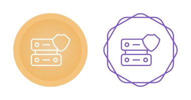 Basit simgeler. Güvenlik Kalkanlı Düğmeler. mahremiyet ve antivirüs kavramı 