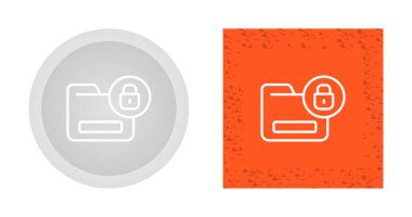 Güvenli dizin simgeleri ayarlandı, vektör illüstrasyonu 