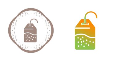 Çay poşeti ikonları. vektör illüstrasyonu