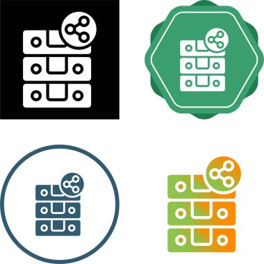 bağlantı ve sunucular web simgeleri vektör illüstrasyon tasarımı                   