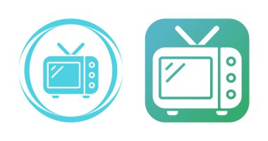 Televizyon. Web simgeleri basit resimleme 