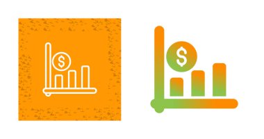 finansal grafik simgeleri ayarlandı, vektör illüstrasyonu 