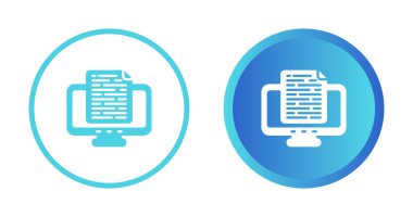 belge web simgesi vektör illüstrasyonu