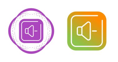 ses düğmesi simgeleri beyaz arkaplanda izole edildi